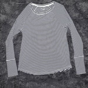 Aerie Offline Navy Blue Striped Long Sleeve Top. Size S. NWT